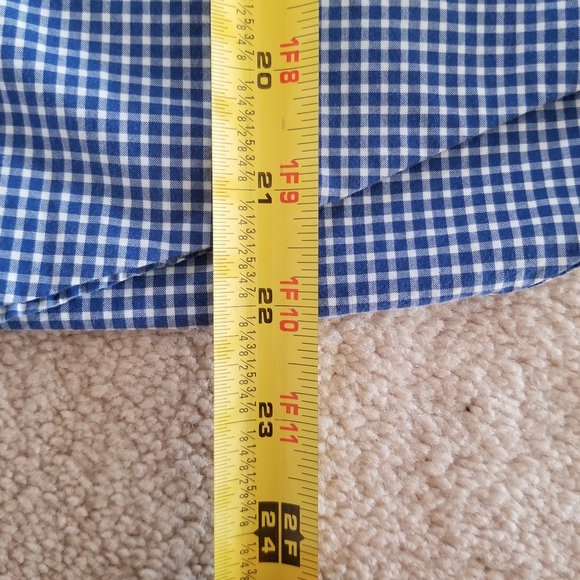 Polo Ralph Lauren Blue Gingham Button Down Shirt Size 10/12 - Picture 8 of 10